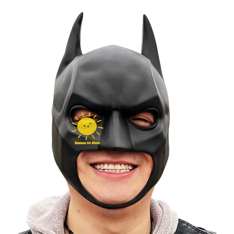 BEAST KINGDOM Bruce Wayne Film Cosplay Maske Batman Halloween Karneval Fledermaus Kopfbedeckung Requisiten für Erwachsene Hochwertige Latexmaske Geschenke