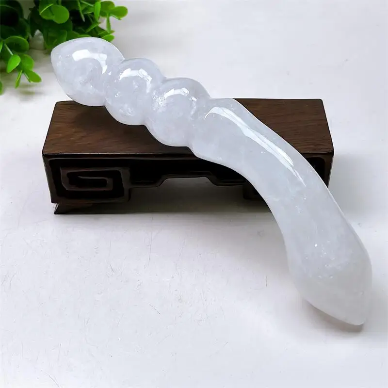 

Natural Clear Quartz Penis Crystal Quartz Yoni Wand Massage Stick Healing Gemstone As Gift For Women Gift 1pcs