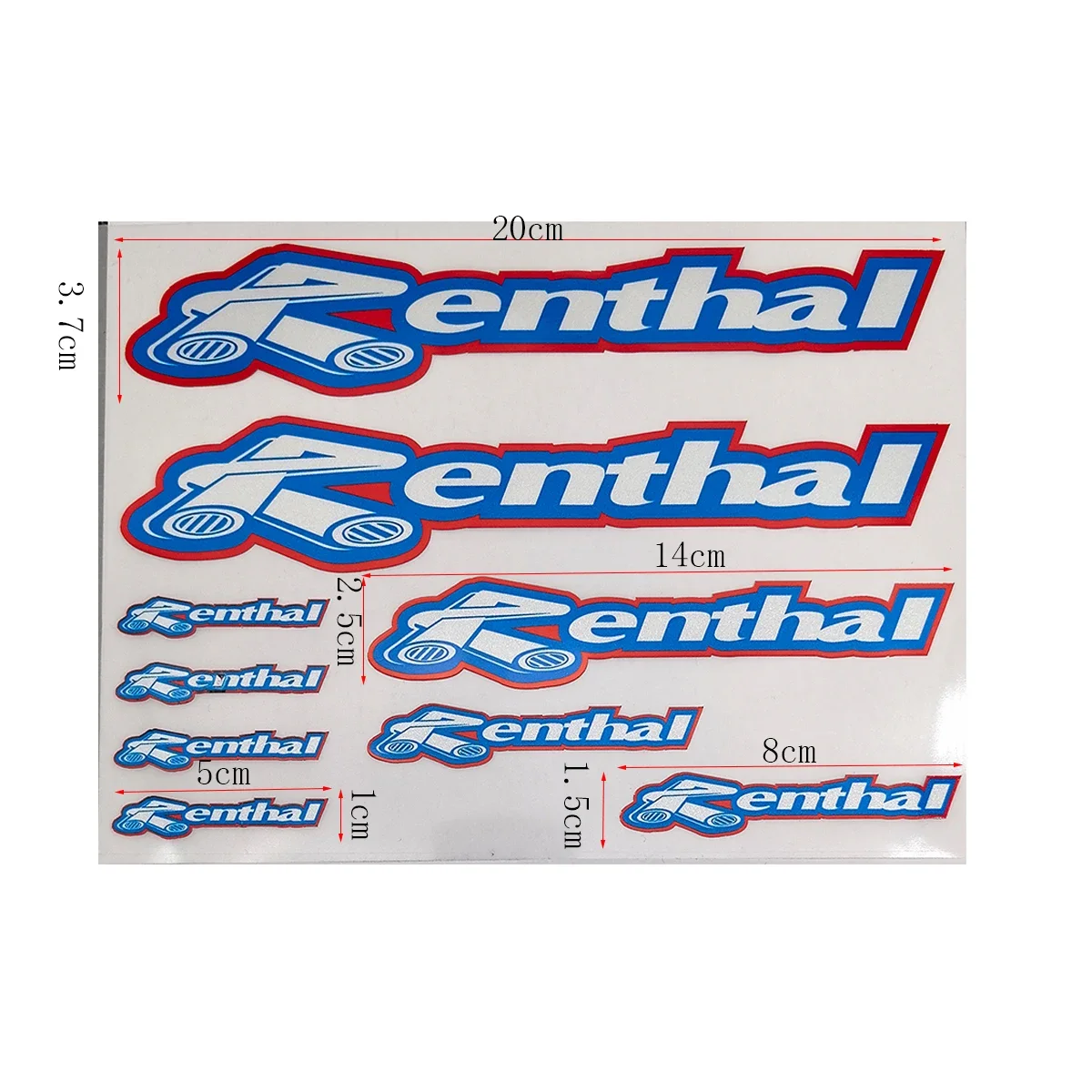 9 Stücke Wasserdichte Renthal Motorrad Aufkleber Gabel Aufkleber Set Motorrad Zubehör – Detail 6
