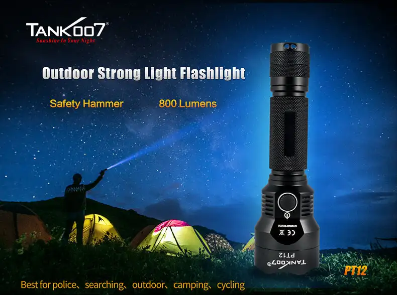 Tank007 Pt12 High Power Tactische Zaklamp