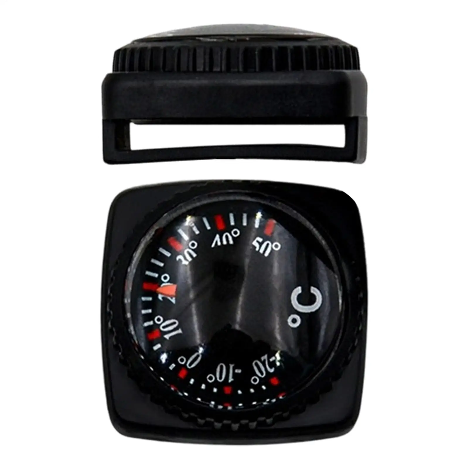 Temperature Gauge Outdoor 24mm Wearable Portable Accuracy Gauge with Case Indoor Outdoor Thermograph for Car Rv Motorcycle