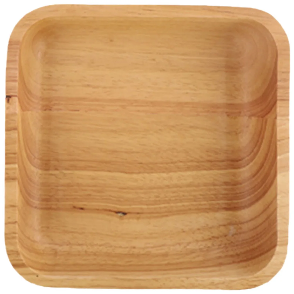 

Multi-Function Food Breakfast Dessert Serving Tray For Coffee Table Home Wooden Bowl Kitchen Dinner Tray Use