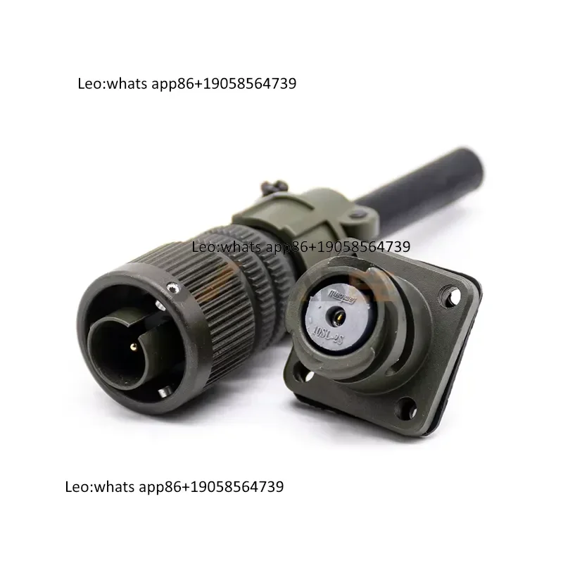 MS3102A MS3106A 10SL-2 Connector MS5015 1 4 Pin Silver Plated Box Mount Receptacle Straight Plug MIL-DTL-5015 13A