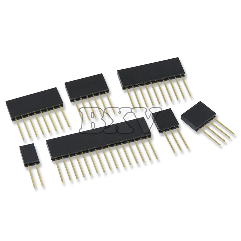 Ibuw 2.54mm Single Double Row Female Long Pins 11mm BXV PCB Board Pin Header Socket Connector 2~20PIN For Arduino For Raspberry