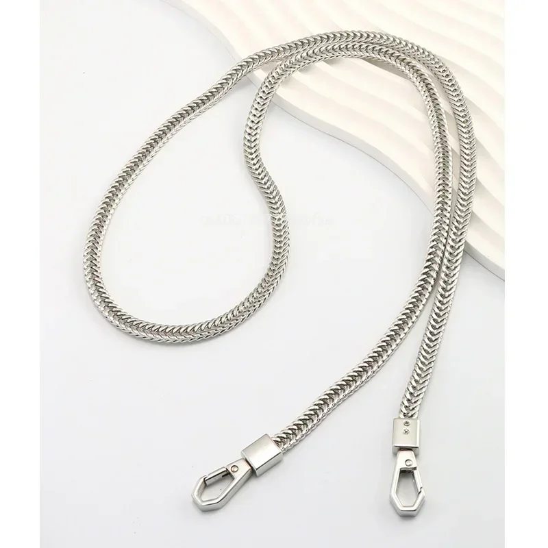 40/100/120cm Snake Bone Chain Gold/Silver/Black Bag Strap Replacement Metal Shoulder Strap Crossbody Bag Chain Bag Accessory