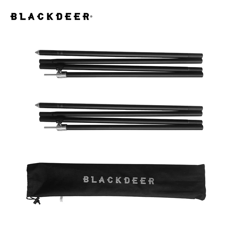 

BLACKDEER 2.4 m Tarp Poles Adjustable Heavy Aluminum Alloy Support Pole Shelter Awning Canopy Rod Camping Outdoor Accessories