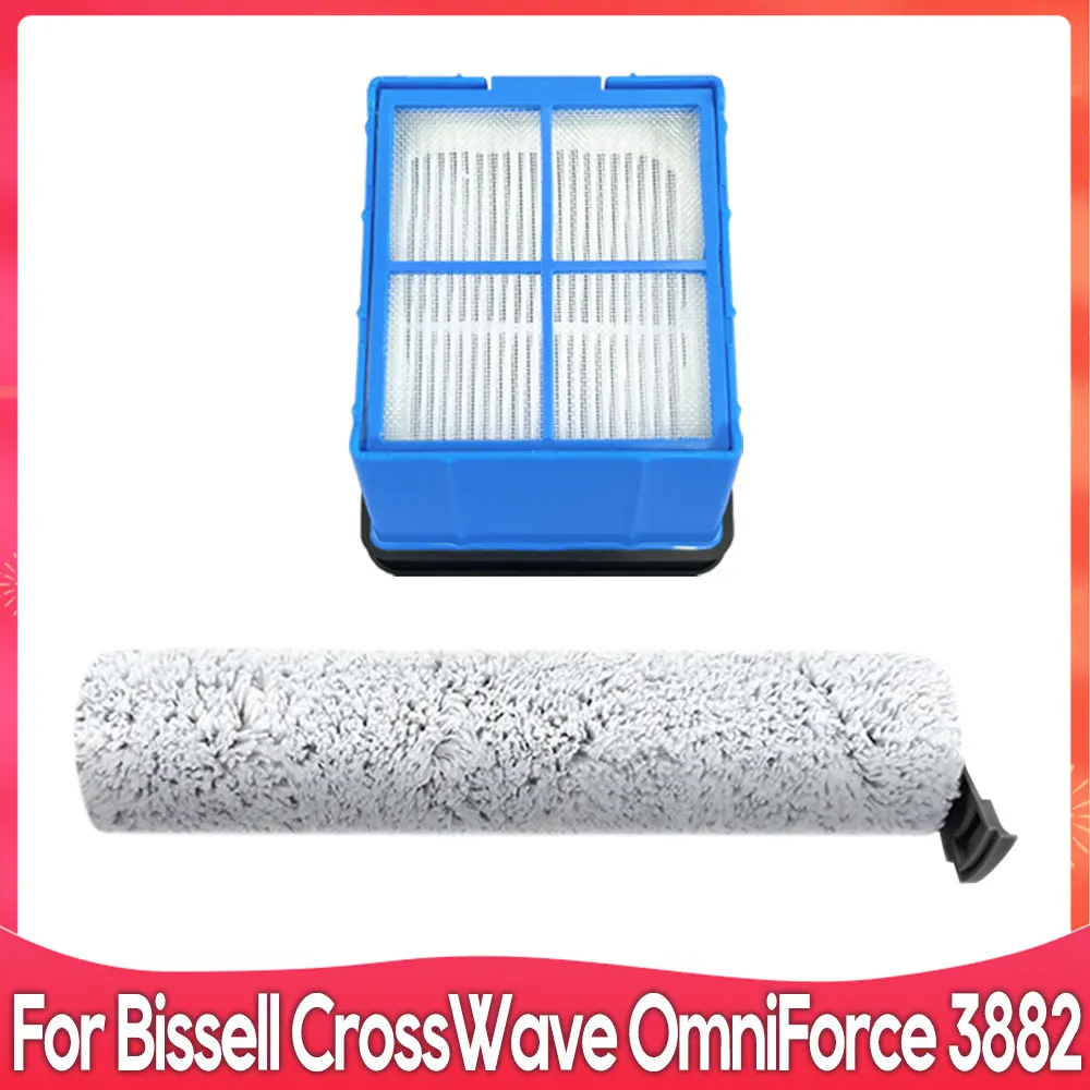 

Compatible For Bissell CrossWave OmniForce 3882 Cordless WET DRY Vacuum Accessories Roller Brush Hepa Filter Accessories