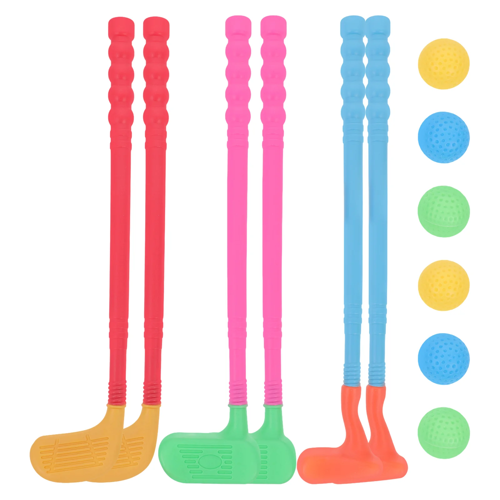 2 Sets Golf Clubs Putter Baby Toy Sports Plaything Golfs Toys Children Kit Preschool Games Plastic Toddler Outdoor Educational