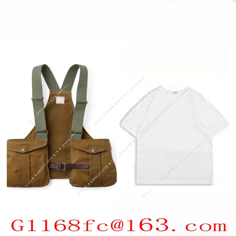American-style Retro Overalls Camping Pocket Vest Men's Loose Retro Functional Wear Shoulder Vest Jacket