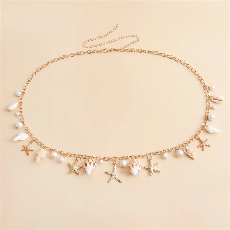 Böhmisches handgefertigtes Muschelarmband für Damen, elegantes Armband mit Imitationsperlenanhänger, Sommer-Strandschmuck, Geschenke – Detail 14