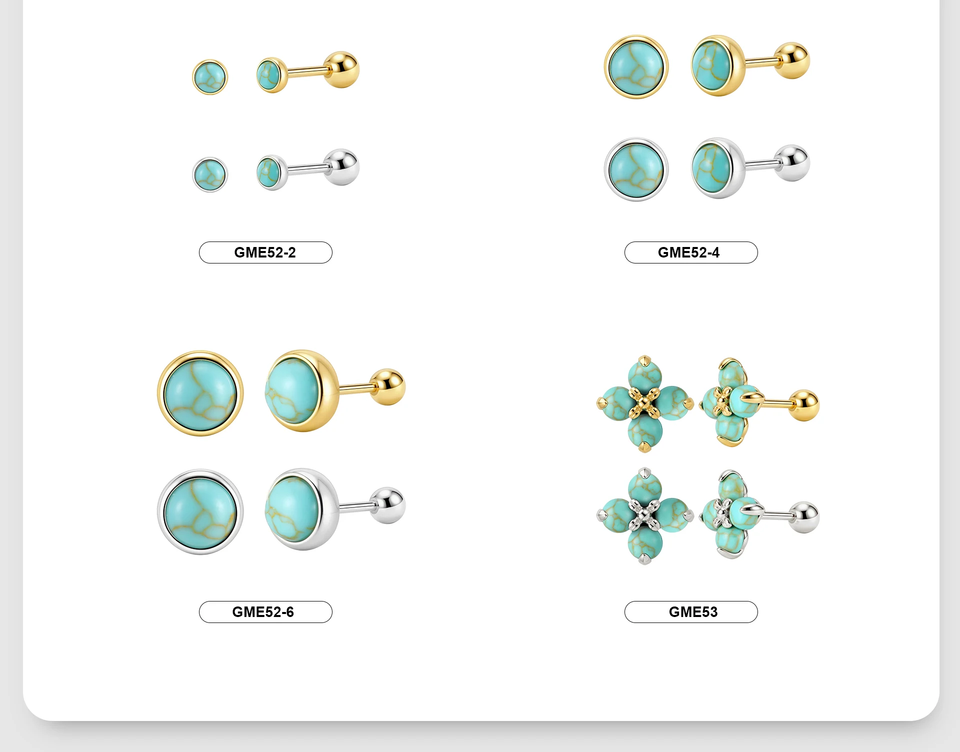 ORSA JEWELS Ohrstecker aus 925er-Sterlingsilber mit natürlichem Onyx-Kleeblatt für Damen, klassischer, exquisiter Ohrstecker, Partyschmuck, GME51 – Detail 17