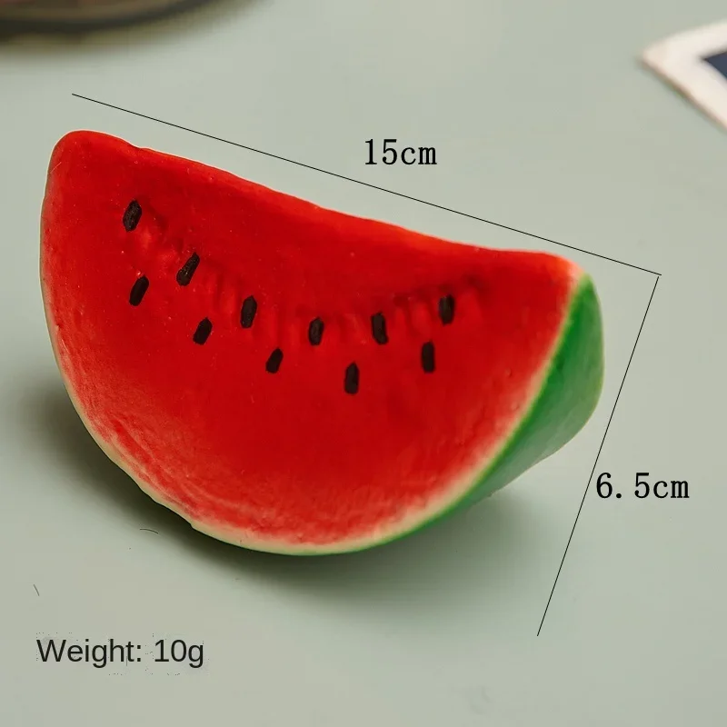 1pc Artificial Red Watermelon Slices Fake Fruit Foam Plastic Watermelon Model Simulation Watermelon Children Early Education