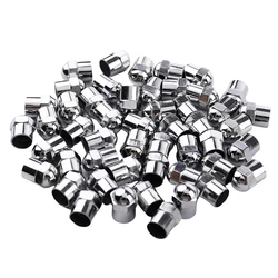 50Pcs Car Tyre Air Pressure Caps Wheel Tire Valve Stem Cap Plastic Chrome Plated Accessories Universal Airtight Cover