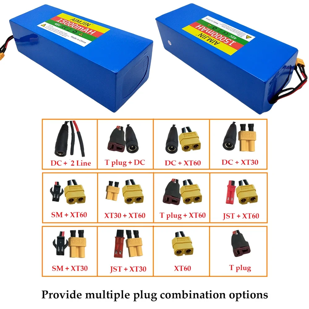 48V 15000mah 13S4P 18650 as i lay dying iontový baterie pack pro koloběžka dvojitý kolo dopravní prostředek sald auto součástky dobíjecí baterie