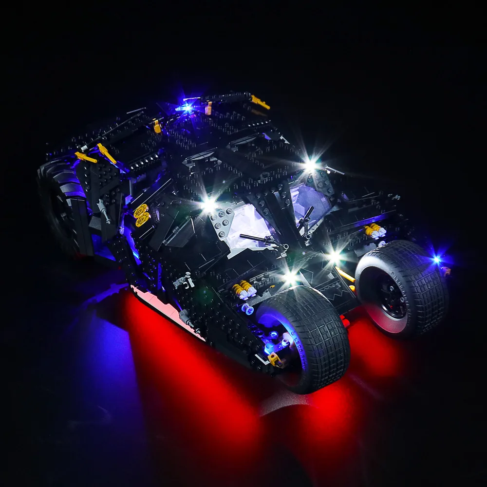 Zestaw oświetlenia LED DIY do LEGO 76240 Batmobile Tumbler (tylko oświetlenie LED, bez modelu klocków)