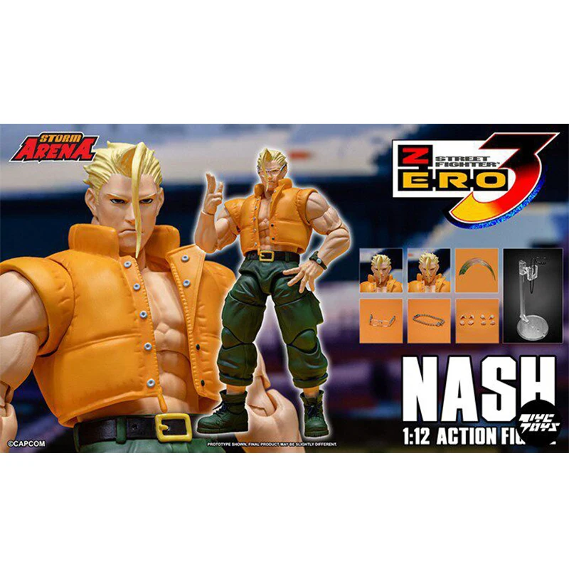 

In Stock Original Storm Toys Arena Charlie Nash Street Fighter Action Figure Anime Model Toys Collectible