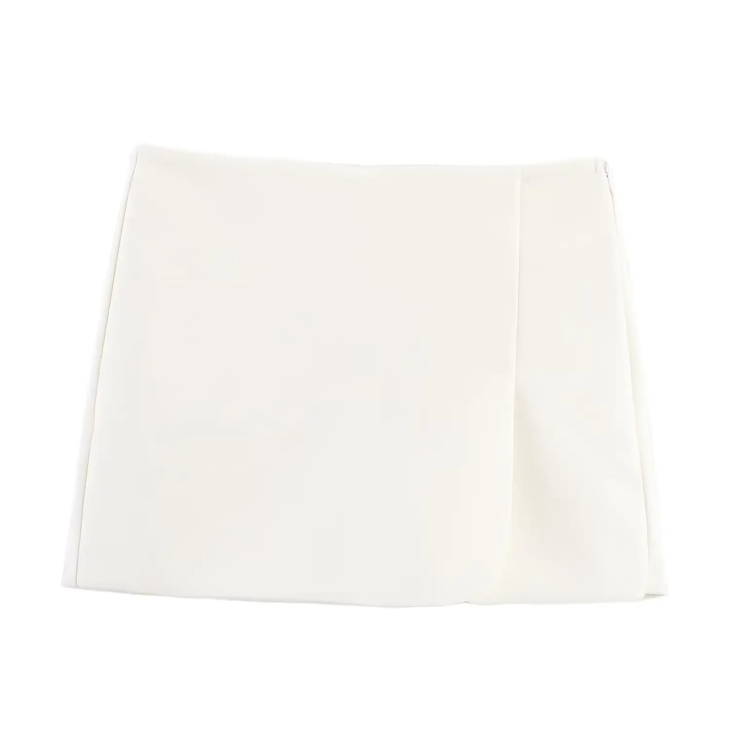 กางเกงกระโปรงผ้าซาตินแฟชั่นผู้หญิง สีพื้น สไตล์ลำลอง ทรงเข้ารูป สั้น ผ่าข้าง กันโป๊ รุ่นใหม่ปี 2026 เหมาะสำหรับใส่ไปทำงานทุกวัน