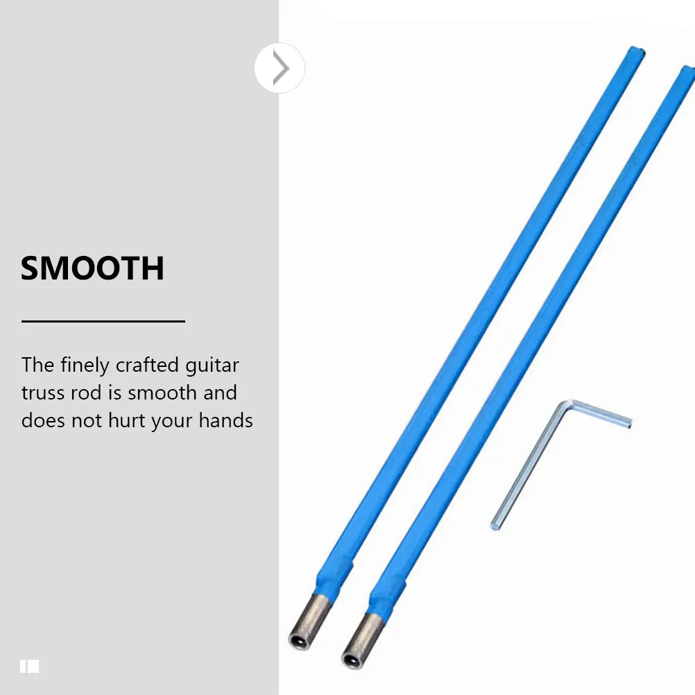 

Steel Rod Durable Replacement Luthier Tool Electric Acoustic Neck Repair Smooth Design Hand-Friendly Rod with Spanner Guitar