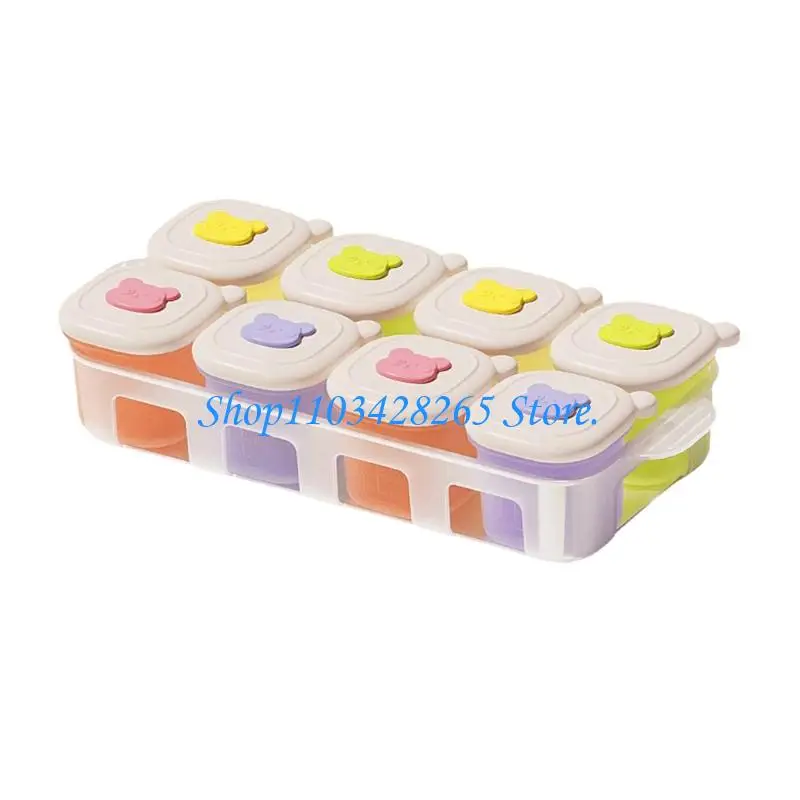 

Пригодные для вторичной переработки канистры для готовой еды для младенцев, дополнительные отсеки с эластомерными отделениями