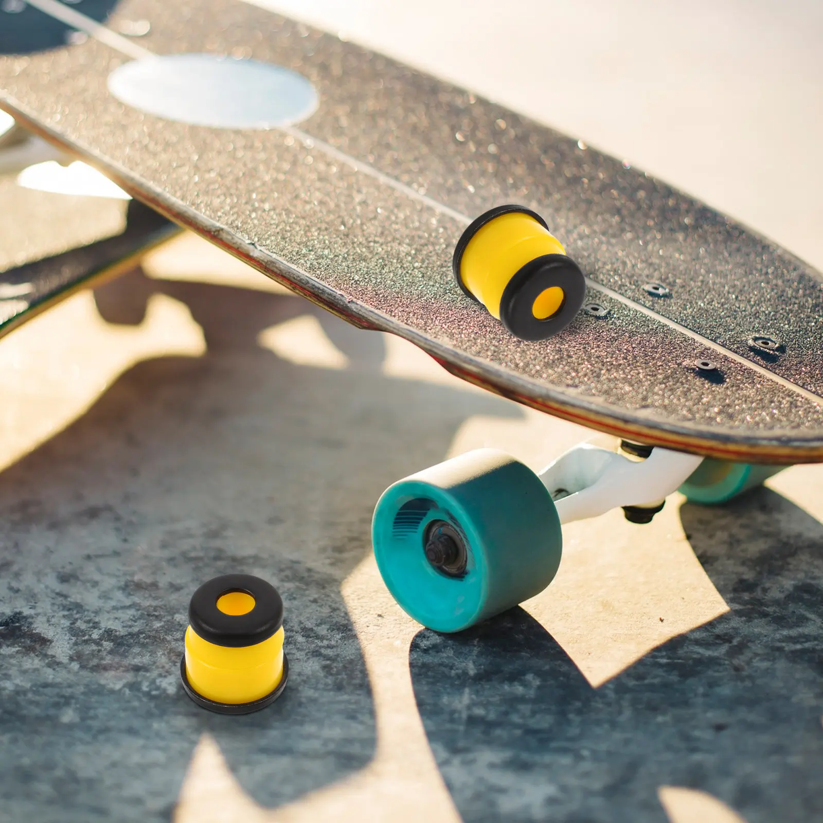 

1Set Skateboard Shock Absorber PU Bushings Damping Gasket Skateboard Truck Vibration Damping Replacement Longboard Rollerskate
