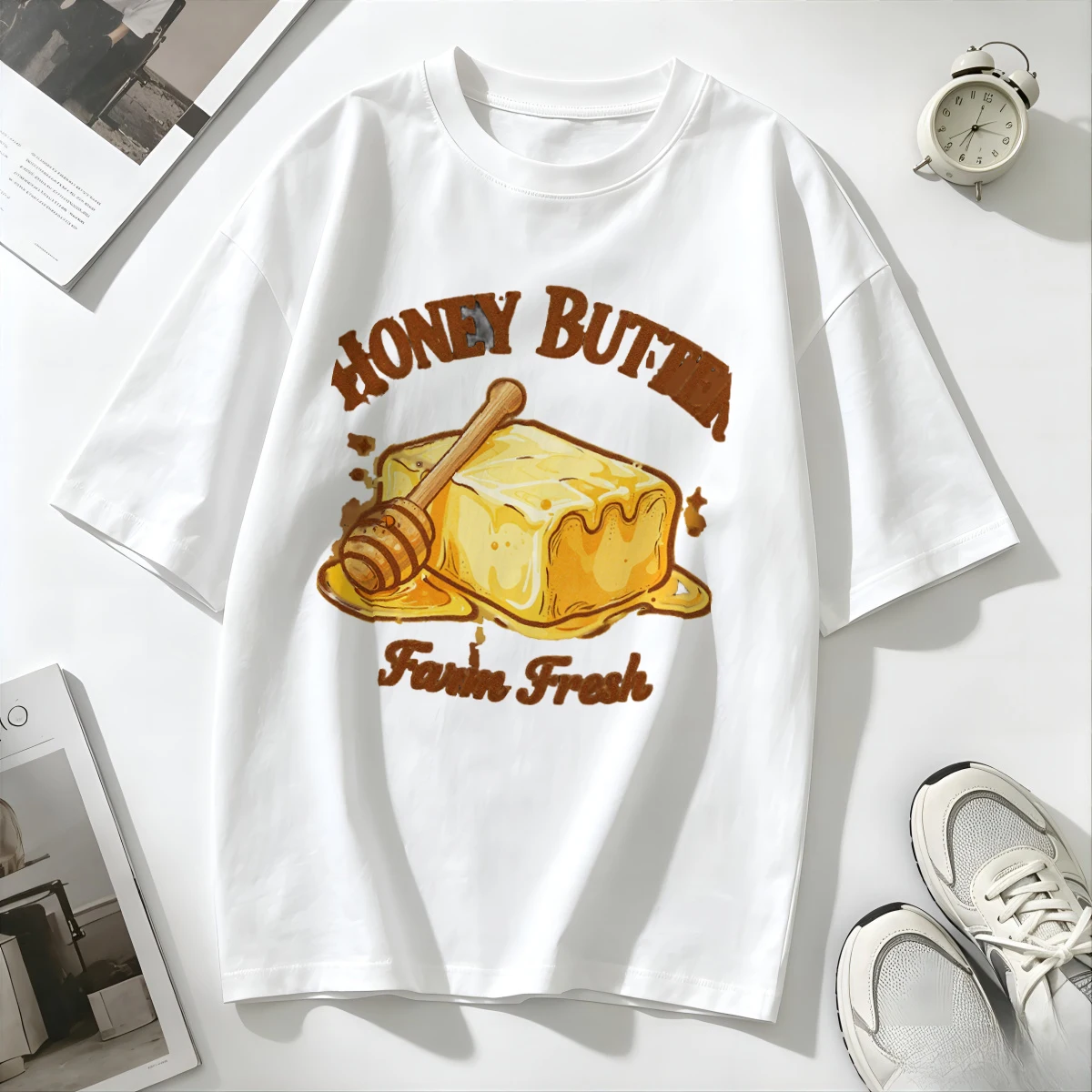 Tシャツ オーガニックコットン ローカルネックライン フレッ - Organic Farming Of Agriculture のレビューと価格
