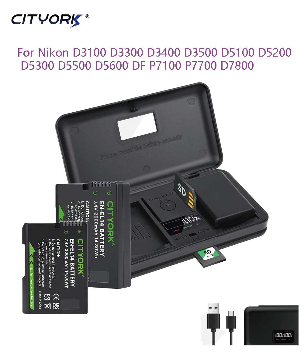 EN-EL14 En-El14A Ba…