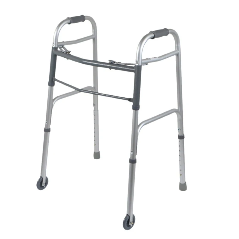 

Spot aluminum alloy 3 inch wheel walker the elderly wheel walker can be adjusted high and low folding walking aid