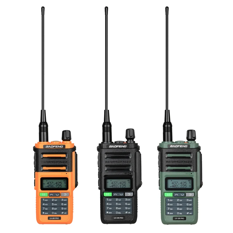 Baofeng 워키 토키 UV-9R 워키 토키 휴대용 CB 라디오 VHF UHF VHF 송수신기 듀얼 UV-9R 워키 토키