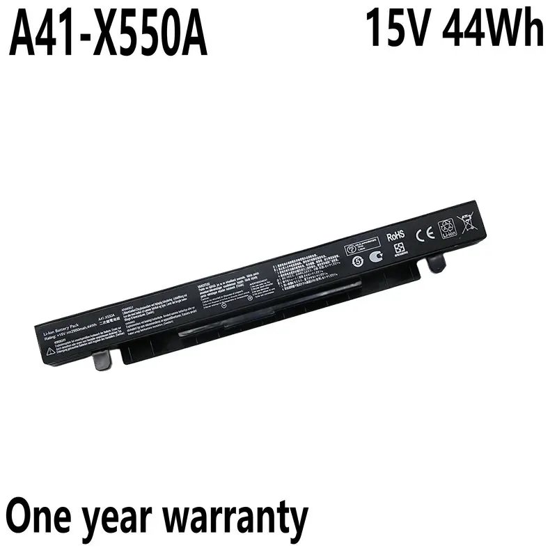 15V 44WH A41-X550A Battery For ASUS Y481C X550V FX50 K550j Y581C X552e X450V A550J W40C Laptop