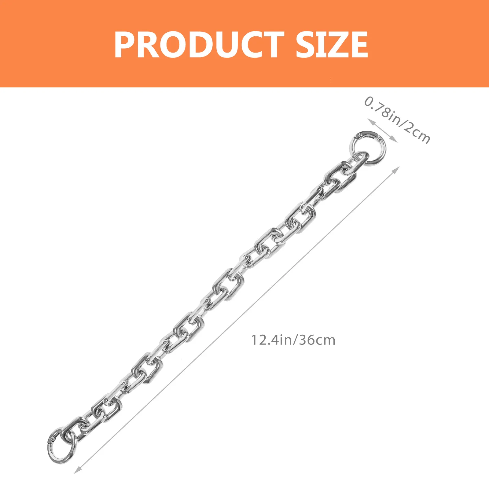 1Pcs One Shoulder Purse Chain Short Bag Strap Replacement Metal Handbag Chain Decorative Accessory Handbag Chains