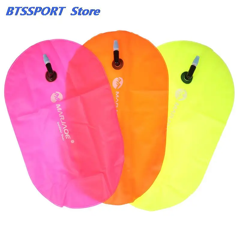 1PC PVC Swimming Buoy Safety Air Dry Tow Bag Float Inflatable Signal Drift