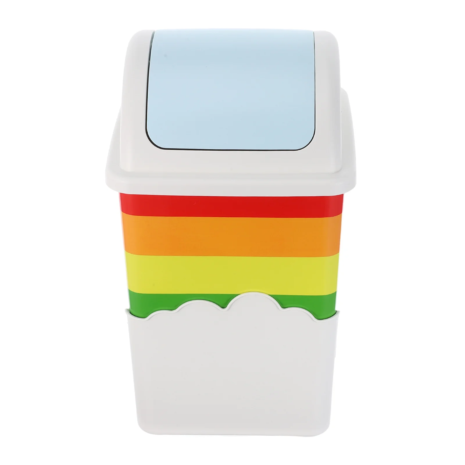 

Creative Garbage Can Premium Plastic Lidded Odor-Sealing Trash Bin For Bathroom Kitchen Living Room Waste Container Home