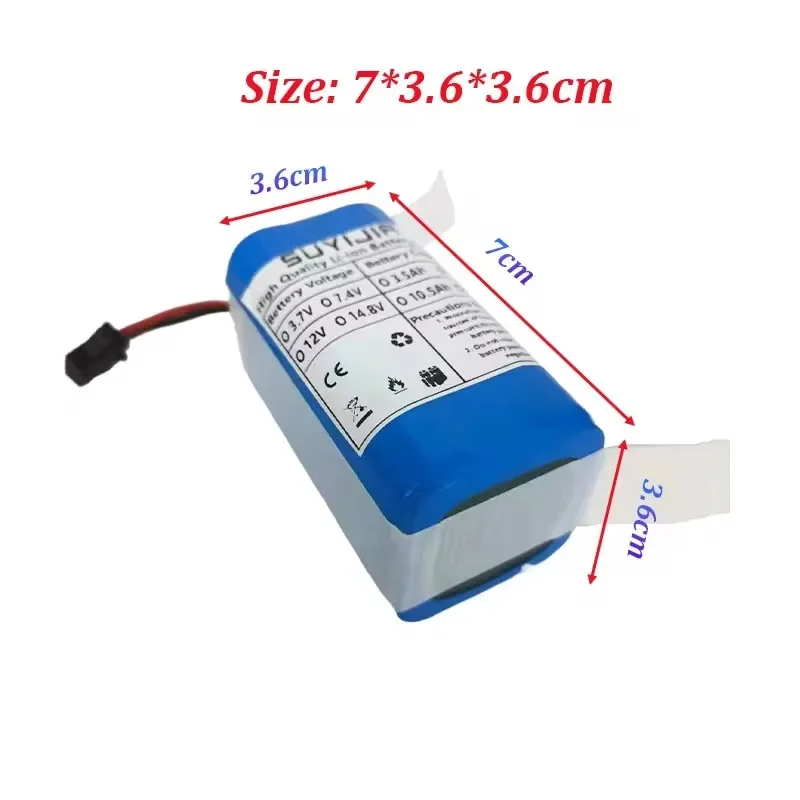 14.8 V 3500mAh 4S1P 18650 Lithium Battery Pack 18650 14.8V Suitable for Robot Vacuum Cleaner Rechargeable Battery Built-in BMS