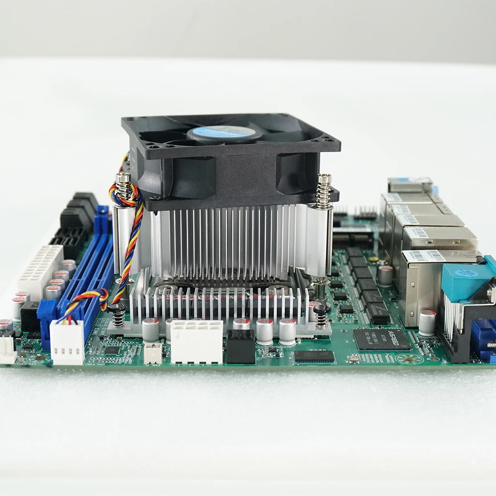 Ikuaios flexatx server motherboard c612np mit xeon E5-2650V4 für server vm router firewall 6x2,5 ge 10xsata raid