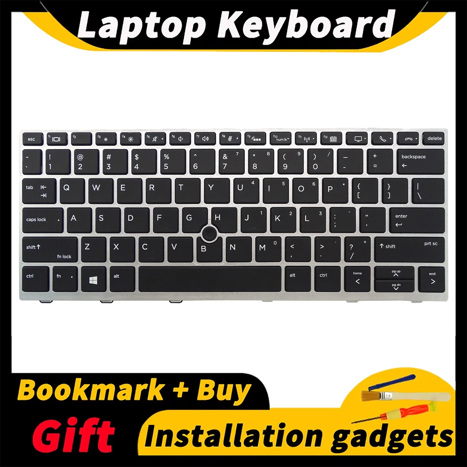 

Suitable for HP 830 G5 836 G5 735 G6 830 G6 730 G5 735 G5 Laptop Keyboard with Backlight US Layout Replacement Keyboard