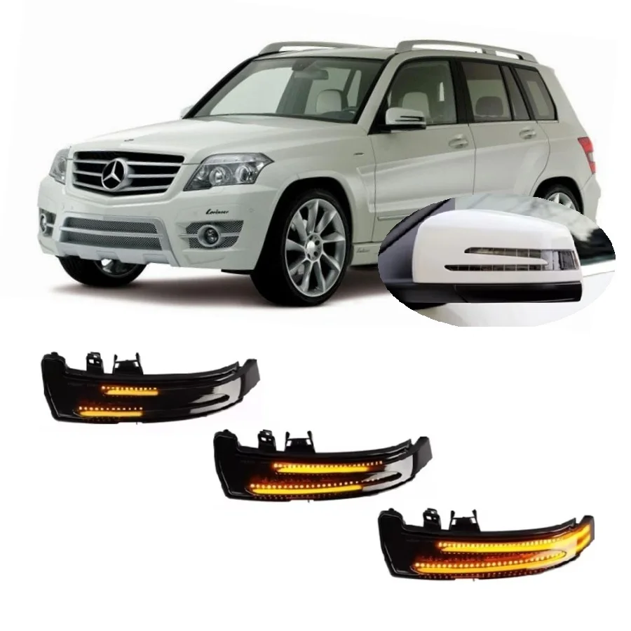 for Mercedes Benz GLK Class X204 200 220 280 300 350 2008 - 2015 Dynamic LED Blinker Indicator Side Mirror Turn Signal Light