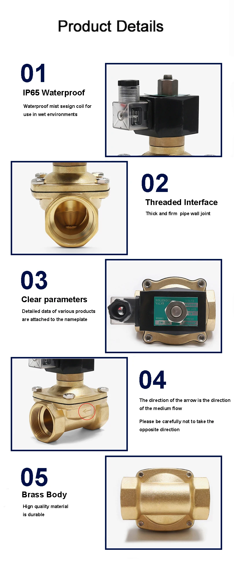Detalhe 3 de Válvula solenoide 3/8'' Gás e combustível