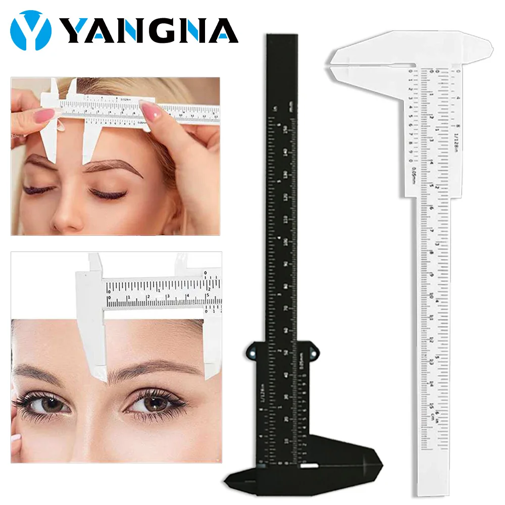 

1/3/5PCS Plastic Eyebrow Measuring Vernier Caliper Tattoo Caliper Ruler Permanent Makeup Measurement Tools Tattoo Accessories