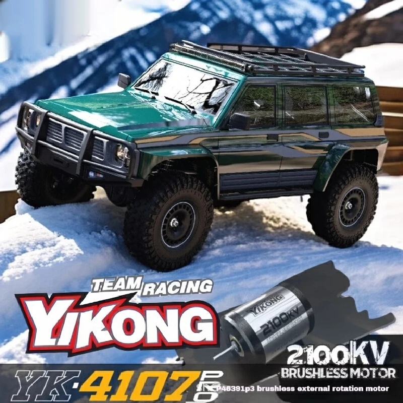 

Новая бесщеточная версия YK4107Pro, внешний ротор 1/10, профессиональный радиоуправляемый автомобиль с дистанционным управлением, полный привод, альпинистская внедорожная модель, игрушка