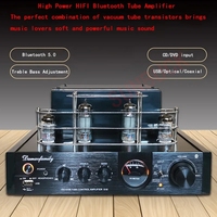 SUNBUCK 6P1 6N1 Vacuum Tube transistor combination Amplifier Fiber Coaxial Bluetooth 2.0 Stereo 60W HIFI Headphone Amplifier