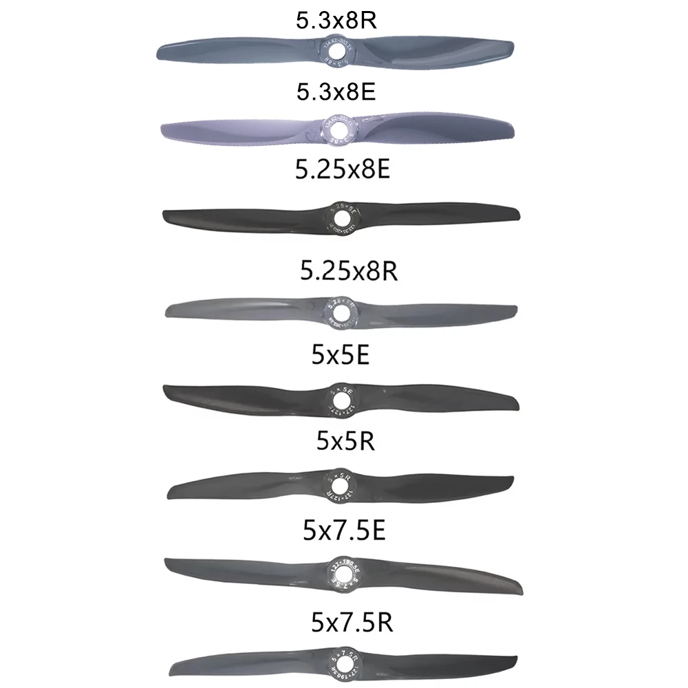 GEMFAN VORTEX 5 Inch Electric Propeller 5.25x8 5x5 5x7.5 5.3x8 CW CCW Balanced Durable Multi-Size Fixed-Wing RC Plane Parts