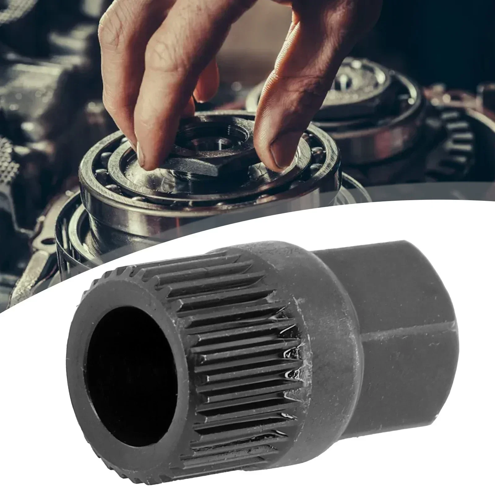 1 pz Nuovo Utile Strumento di Rimozione della Puleggia Denti Spline Per V-belt Puleggia Kit di Strumenti 33 Denti Accessori Alternatore Strumento di Rimozione