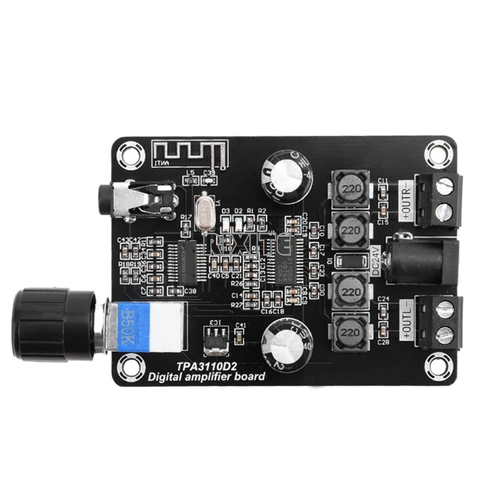 XH-A238 ユニバーサルアンプボード Bluetooth 5.0 TPA3110D2 オーディオアンプデュアルチャンネル 30 ワット * 2 HiFi ステレオホームアンプ DC12-24V