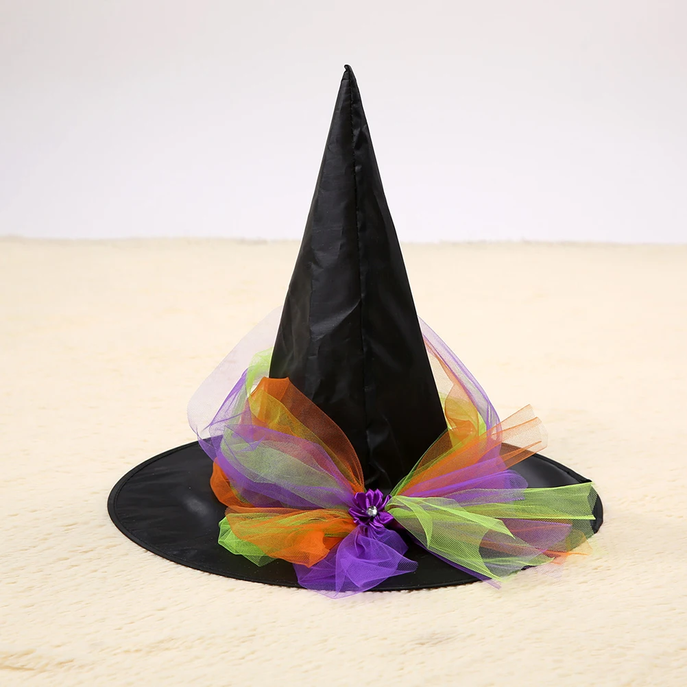 

Halloween Witch Puff Skirt Kids Children Dress Reusable Durable Elastic Waist Adjustable Layered Satin Bow Lace Side Soft