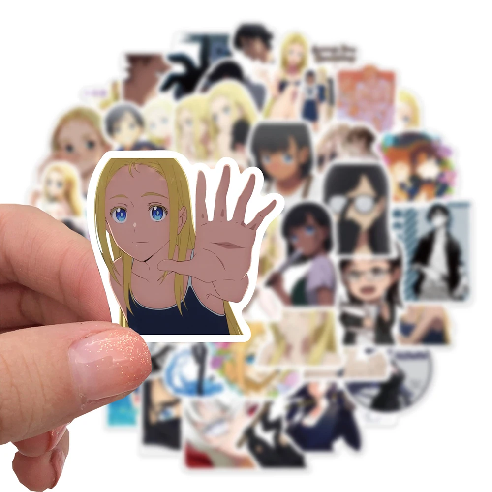 10/30/50pcs Cute Anime Summer Time Rendering Stickers Cartoon Kid adesivo fai da te giocattolo bottiglia d'acqua diario telefono Kawaii Graffiti Decal