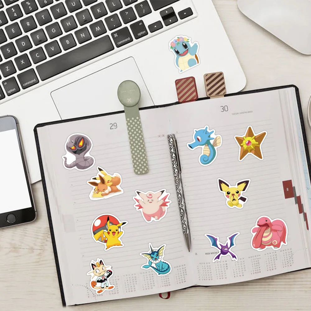 50pcs Pokemon Luggage Luggage Laptop DIY Cartoon Graffiti Stickers