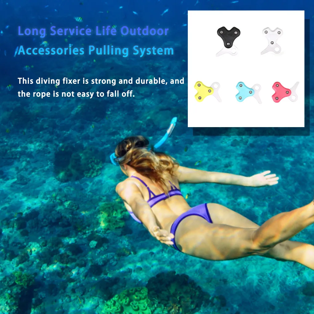 بكرة الغوص حبل صغير ضام الغوص مريحة عملية بسيطة جهاز الغوص ملحق خارجي نظام السحب تحت الماء
