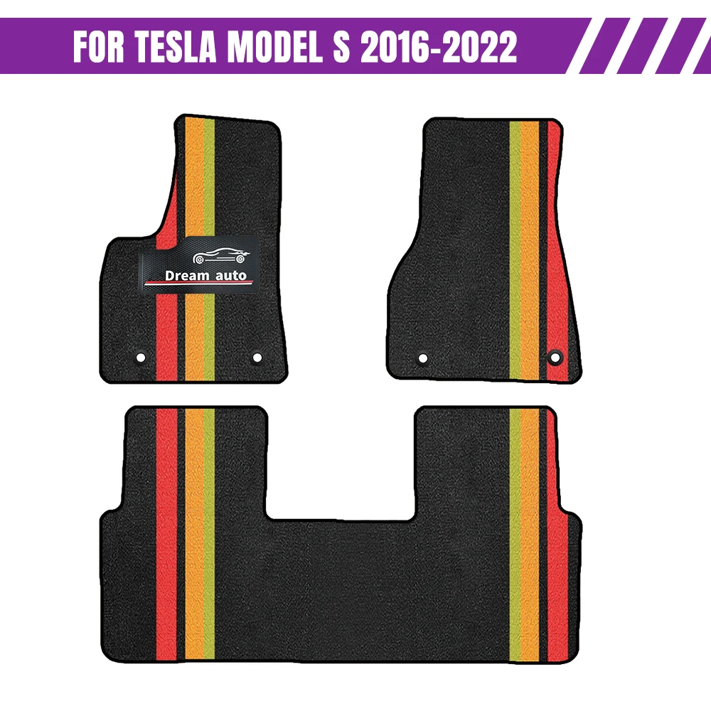 

Custom Car Floor Mats For Tesla Model S 2016-2022 Waterproof Auto Carpets Foot Coche Accessorie