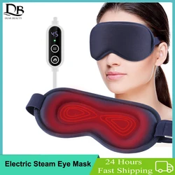 Ohio eur électrique pour les yeux à vibration chauffante 3D, outil de massage chaud, sommeil sec, ombrage des yeux, diluer les cowcles noirs, Charleroi, veille de la fatigue