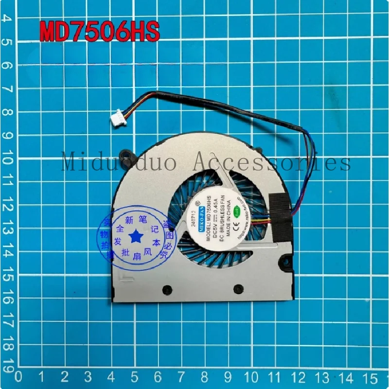 New Original laptop/notebook CPU cooler fan for domestikin S22 S28 S29 X7 plus md7506hs 4pin